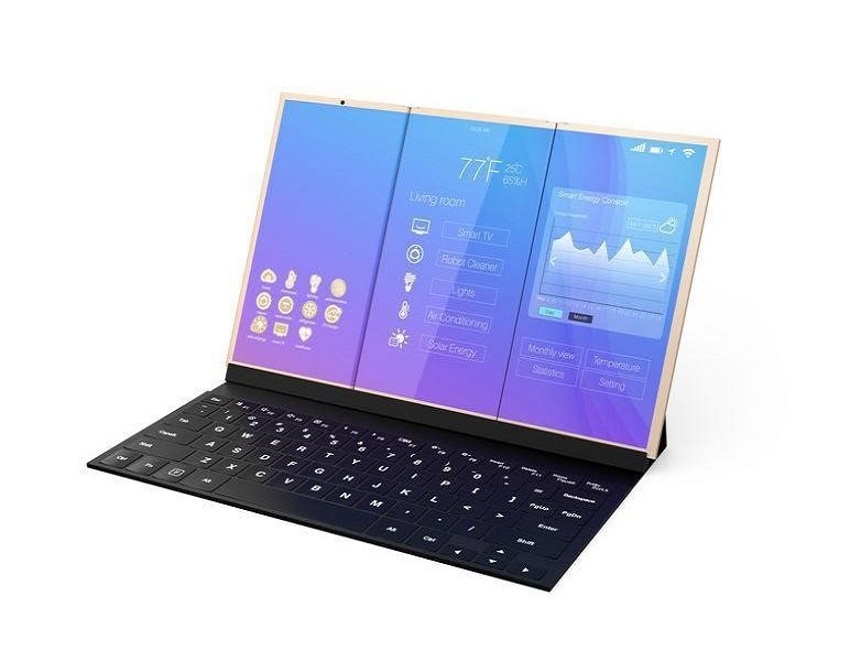 Une tablette avec un clavier
